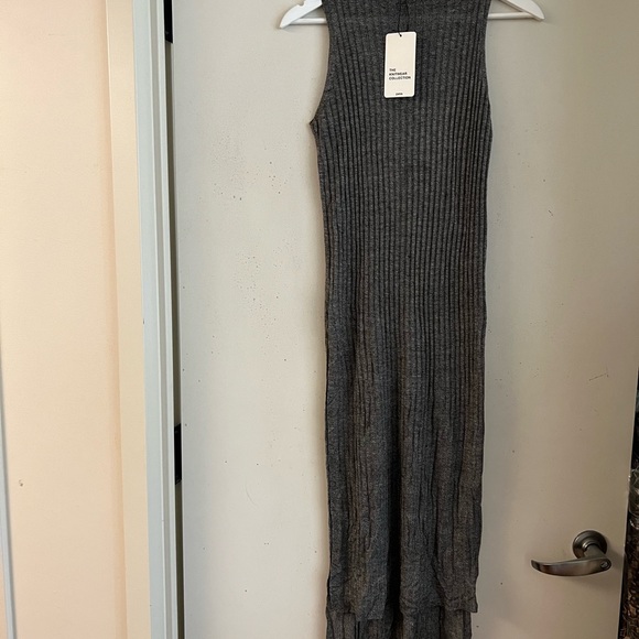 Zara Grey Knit Maxi Tunic NWT - Picture 2 of 7